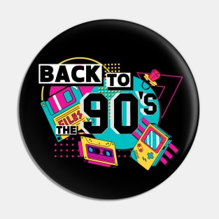 back to the 90's - 80s and 90s vintage classic retro Pin