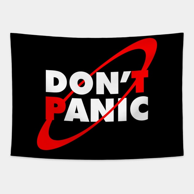 Don’t Panic Tapestry by Stupiditee