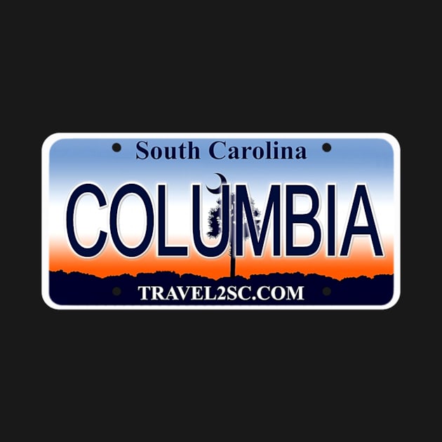 Columbia South Carolina License Plate by Mel's Designs