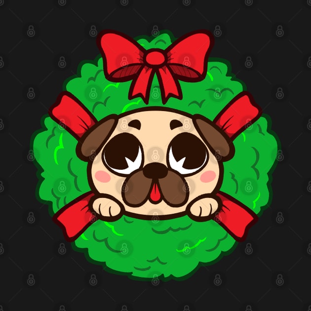 Pug Christmas Sweater by marceloosapo