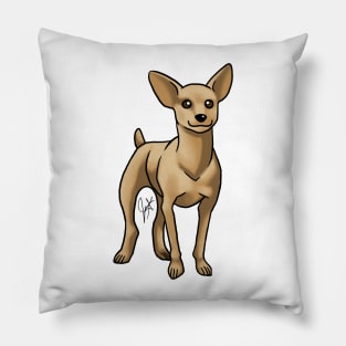 Dog - Miniature Pinscher - Brown Pillow