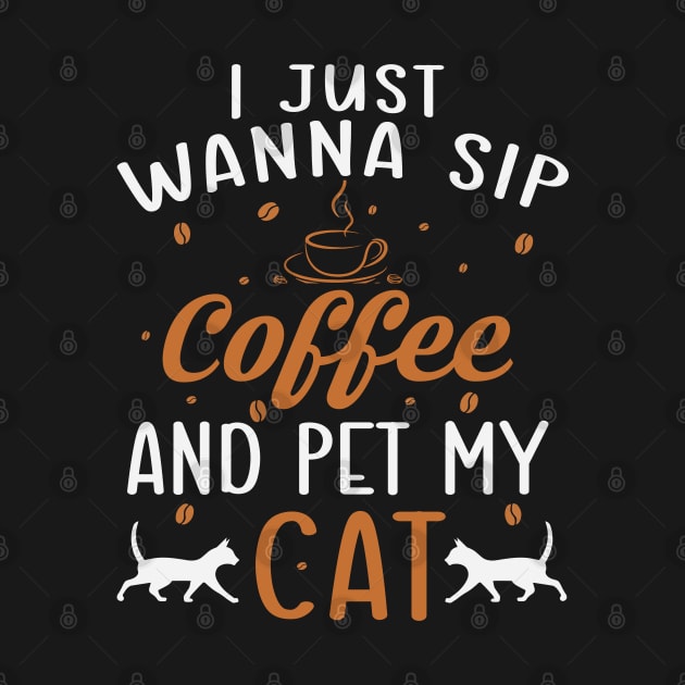 cool cats and coffee lovers design with funny quote by Wise Words Store