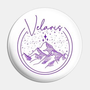 ACOTAR Velaris Logo Purple Pin