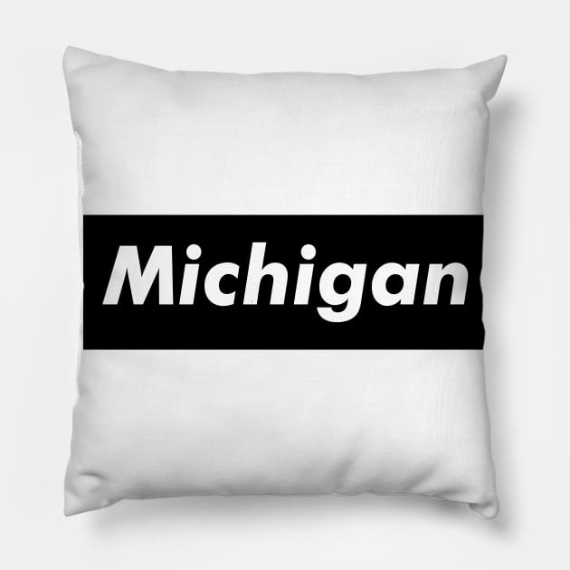 Michigan Meat Brown Pillow by Easy On Me