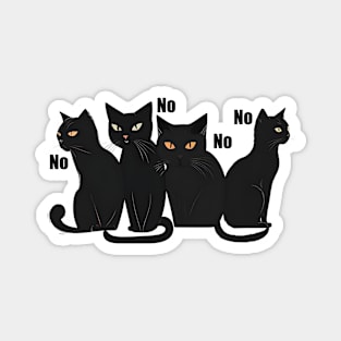 Black Cats Attitude - No Magnet