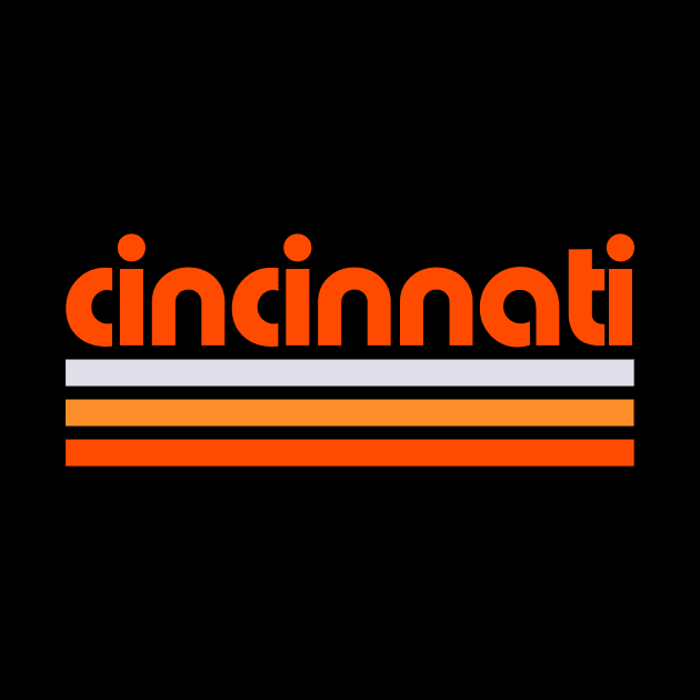 Retro Cincinnati Stripes by Now Boarding