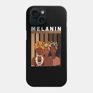 Melanin Afro Queens Black Pride Phone Case