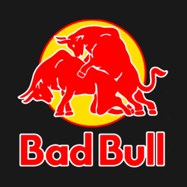 Bad Bull Funny Red Bull Logo Sex Graphic Parody Parodys