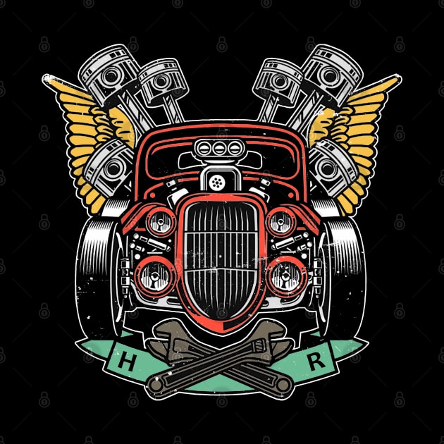 Hot Rod Classic Car Retro by Jose Luiz Filho