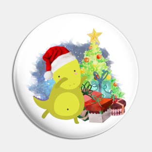 T-Rex: a Dinosaur Christmas Pin