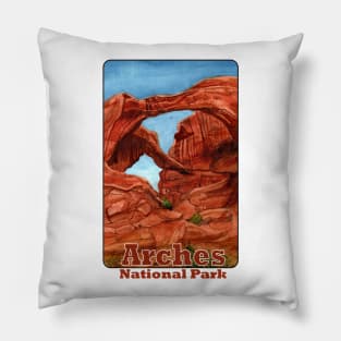 Double Arch, Arches National Park Pillow