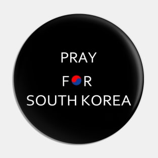 Pray For South Korea Pin