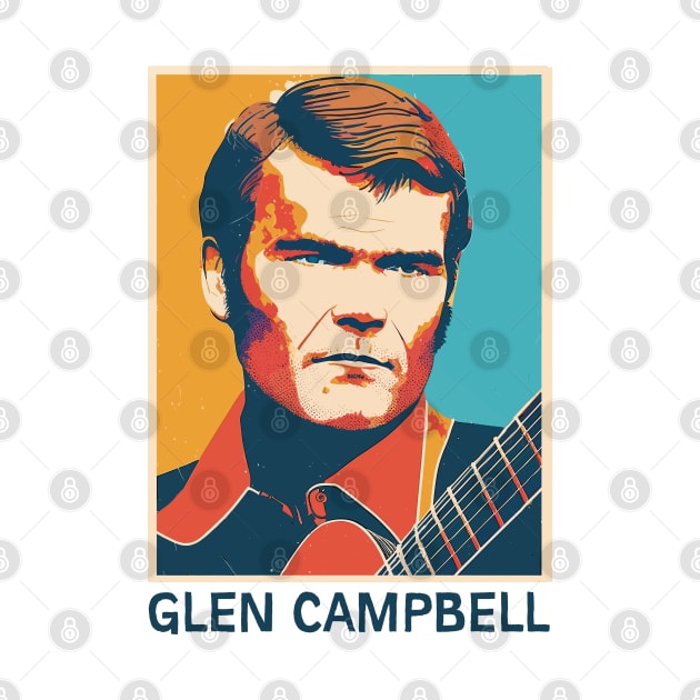 Glen Campbell •• Retro Illustration by unknown_pleasures