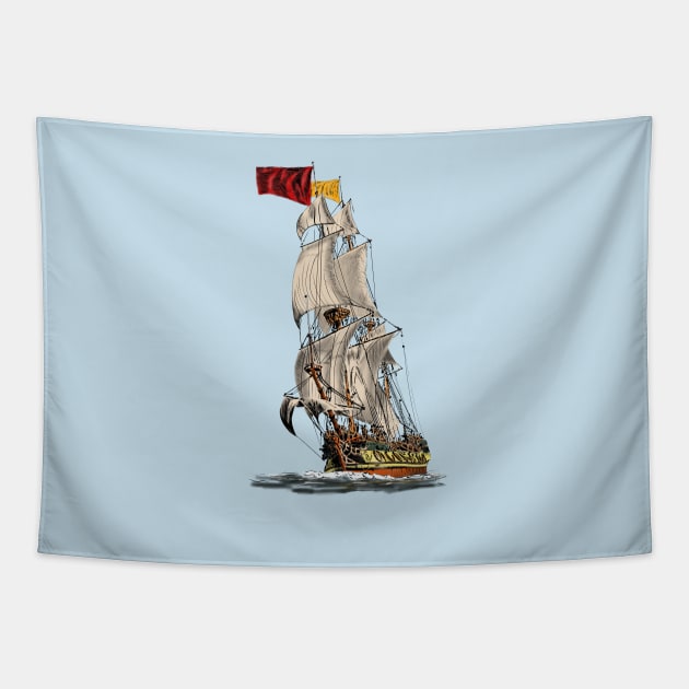 Segelschiff Tapestry by sibosssr