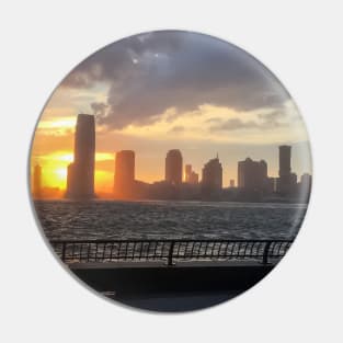 Sunset at Battery Park City, Manhattan Pin