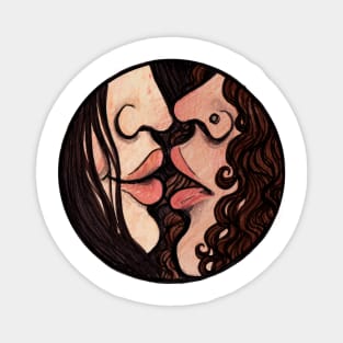 Girl Kiss Magnet