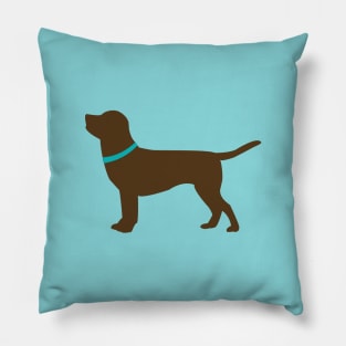 Chocolate labrador retriever Pillow