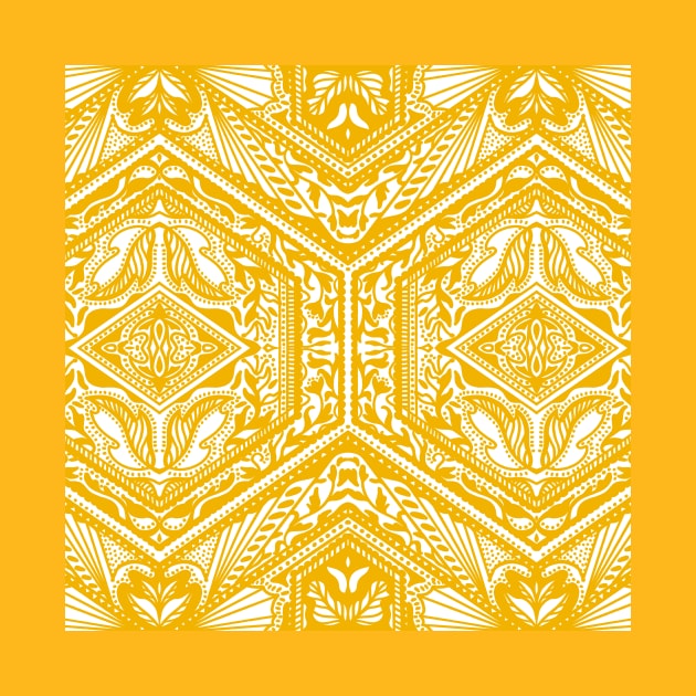 Marigold Hexagon Geometry by Carolina Díaz