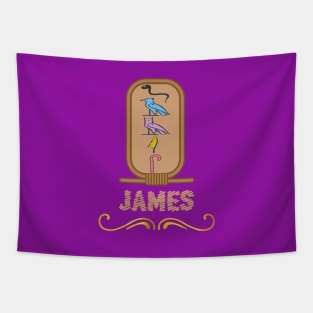 JAMES-American names in hieroglyphic letters-James, name in a Pharaonic Khartouch-Hieroglyphic pharaonic names Tapestry