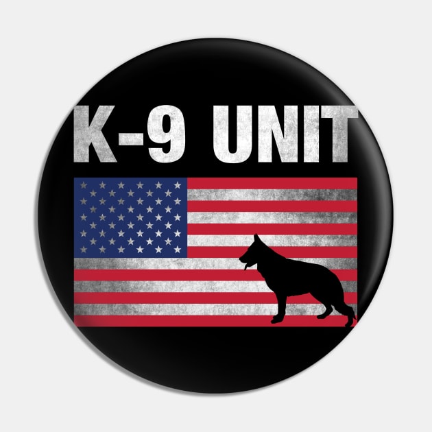 K-9 Unit Police Dog - Thin Blue Line Pin by 5StarDesigns