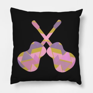 Colorful guitar couple Pillow