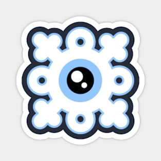 Eyeball Snowflake Magnet