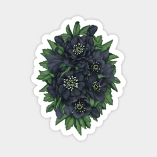 Roses in the Dark Bouquet Magnet