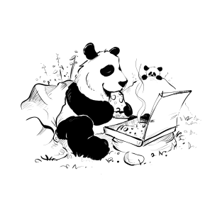 Pizza eating Panda T-Shirt