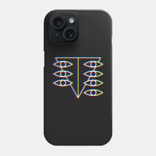 Neon Genesis Evangelion Seele logo glitch effect Phone Case