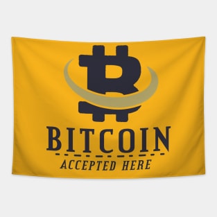 Bitcoin Accepted Here Tapestry