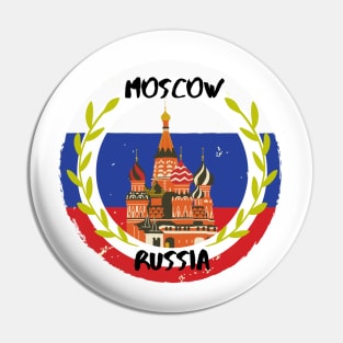 Moscow Russia St. Basil’s Cathedral Pin