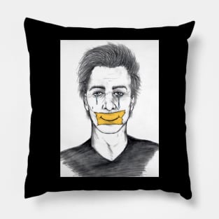 Sad smile Pillow