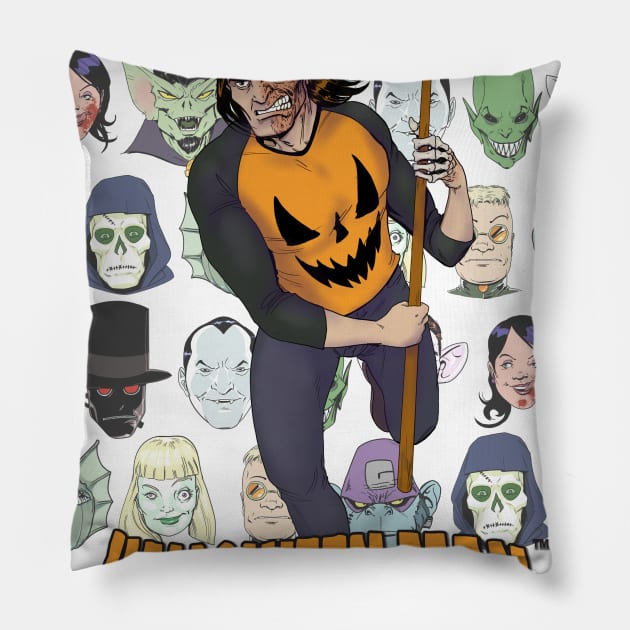 Bat City Special "Bring on the Bad Guys" Pillow by DrewEdwards