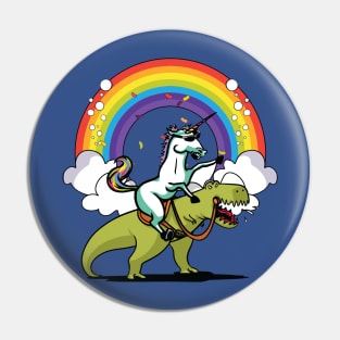Unicorn Riding T-Rex 1 Pin