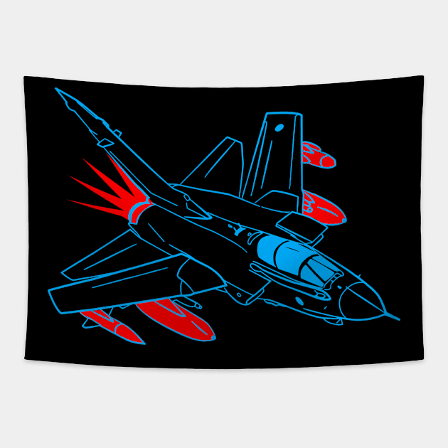 Tornado Fighter Jet by Funky Aviation Tapestry by Funky Aviation