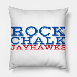 Rock Chalk Jayhawks Pillow