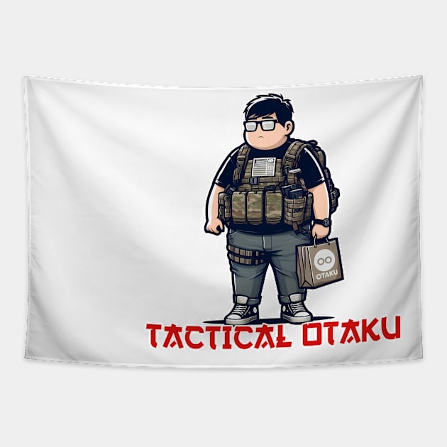 Tactical Otaku Tapestry by Rawlifegraphic