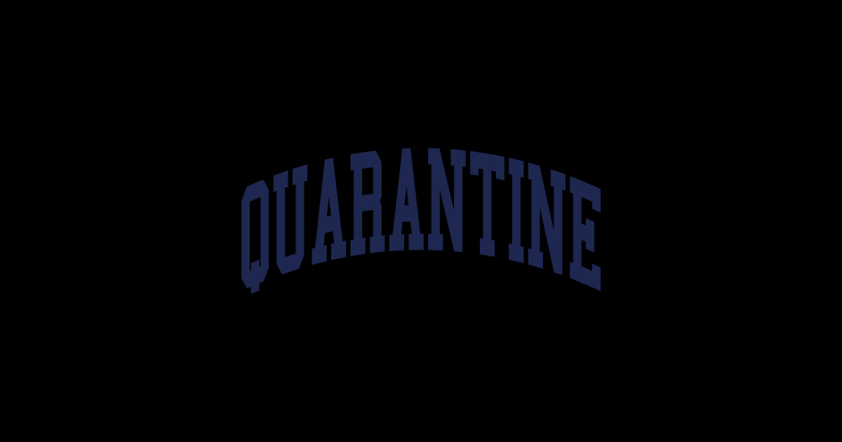 Navy Quarantine Quarantine Sticker TeePublic