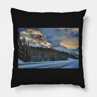 Banff Mountains Sunset Pillow