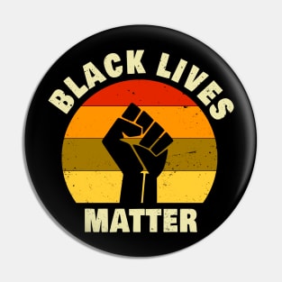 Black Lives Matter BLM Retro Pin