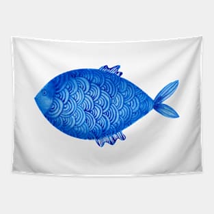 Blue fish Tapestry