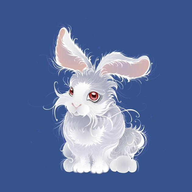 Magic white rabbit ( Bunny ) by Blackmoon9