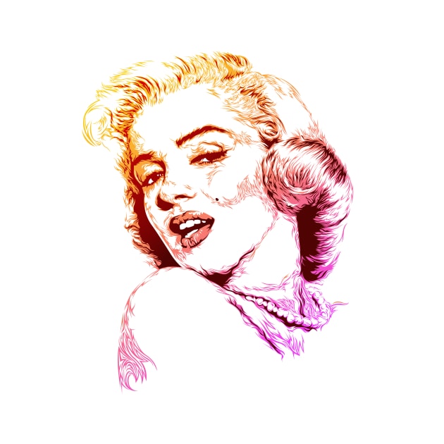 Marilyn Monroe portrait by JORDYGRAPH