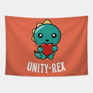 Unity Day Kind Dinosaur T-Rex Unity-Rex Anti Bullying Tapestry