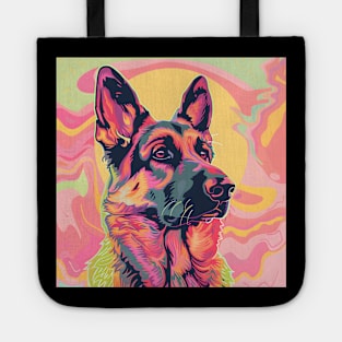 Retro German Wirehaired Pointer: Pastel Pup Revival Tote