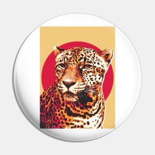 Mean Looking Jaguar Art Pin