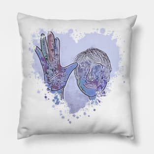 ASL Father Heart Shape Pillow