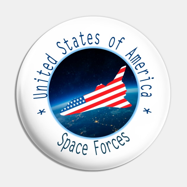 Space Force T Shirt Pin by Dimion666