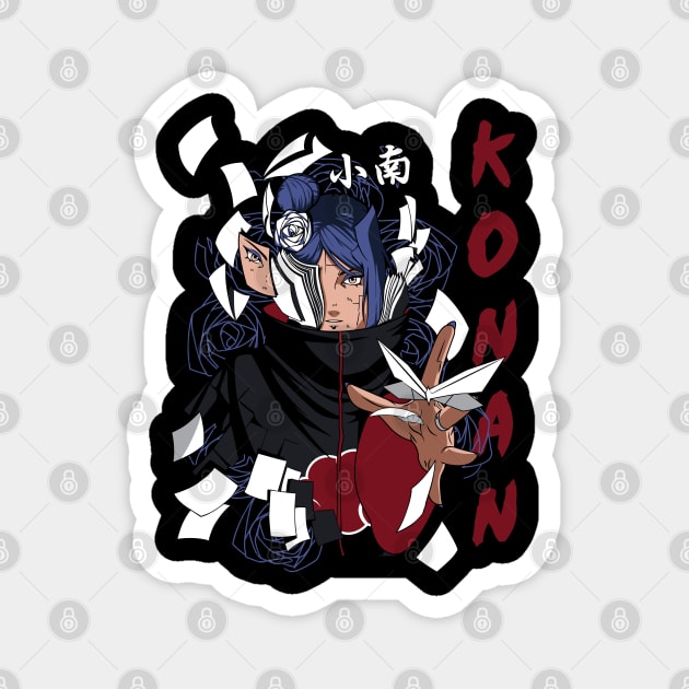 Konan Cool Art - Naruto Anime Magnet by Otaku Vibes