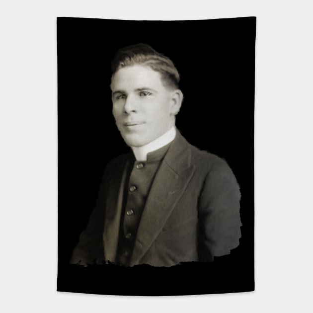 Young Fulton Sheen Portrait Tapestry by Beltschazar